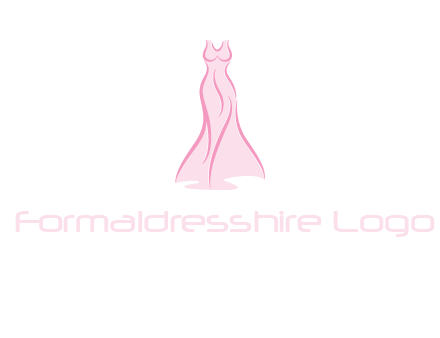 line art fashion dress logo