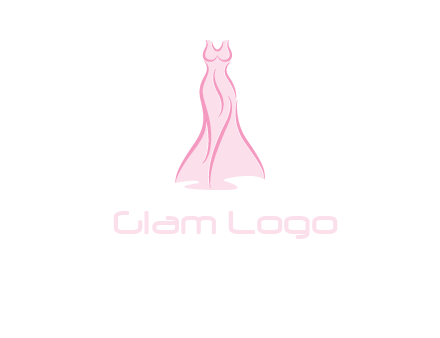 line art fashion dress logo