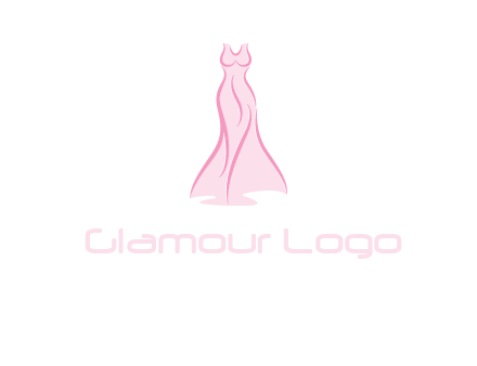 line art fashion dress logo