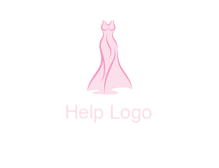 line art fashion dress logo