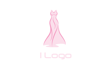 line art fashion dress logo
