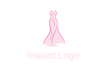line art fashion dress logo
