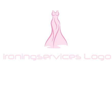 line art fashion dress logo