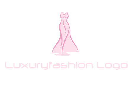 line art fashion dress logo