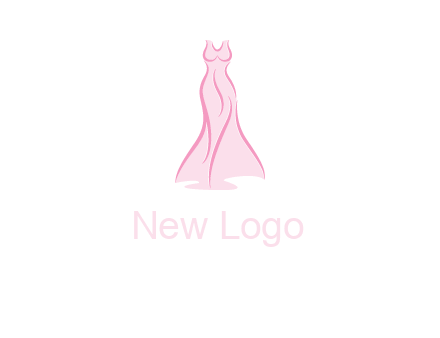 line art fashion dress logo