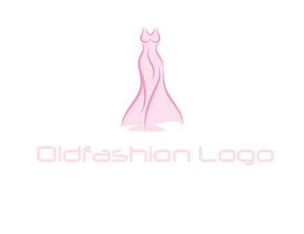 line art fashion dress logo