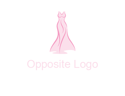 line art fashion dress logo