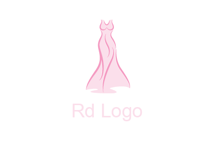 line art fashion dress logo