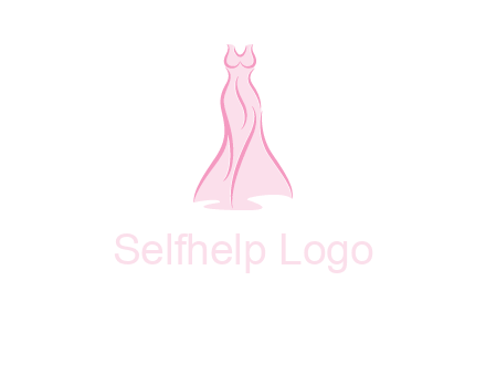 line art fashion dress logo