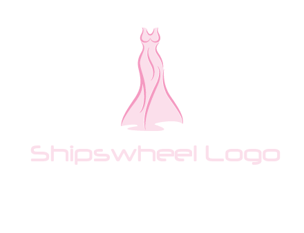 line art fashion dress logo