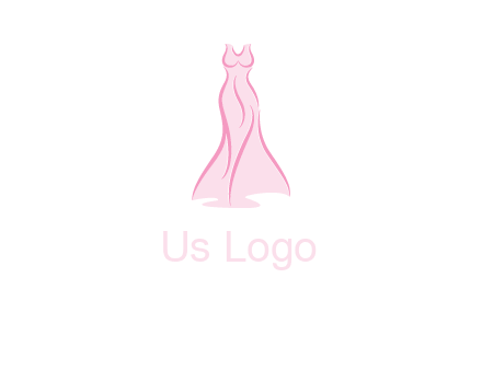 line art fashion dress logo