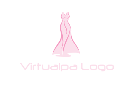 line art fashion dress logo