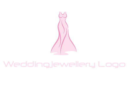 line art fashion dress logo