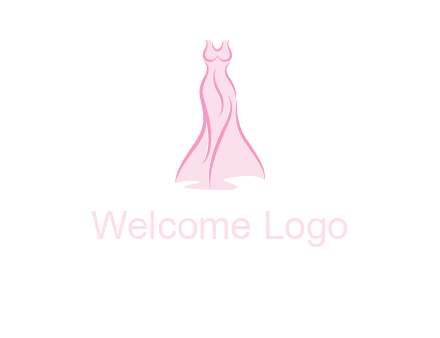 line art fashion dress logo