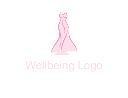 line art fashion dress logo