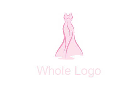 line art fashion dress logo