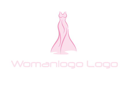 line art fashion dress logo