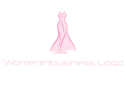 line art fashion dress logo