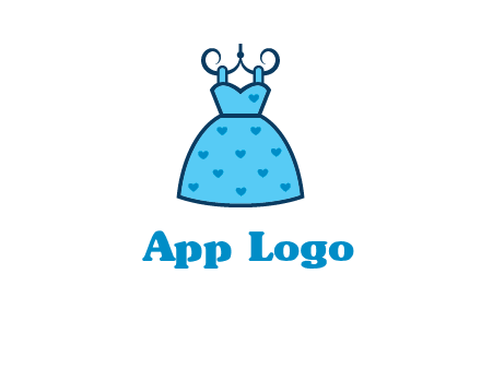 hanging baby frock icon