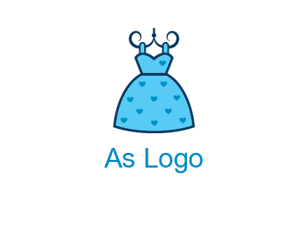 hanging baby frock icon
