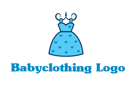 hanging baby frock icon