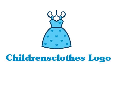 hanging baby frock icon