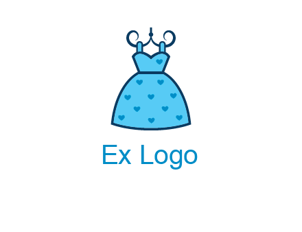 hanging baby frock icon