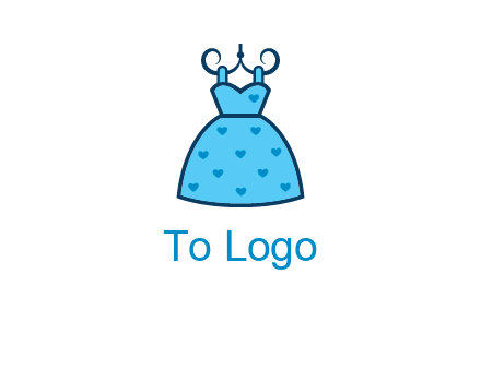hanging baby frock icon