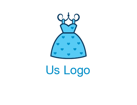 hanging baby frock icon