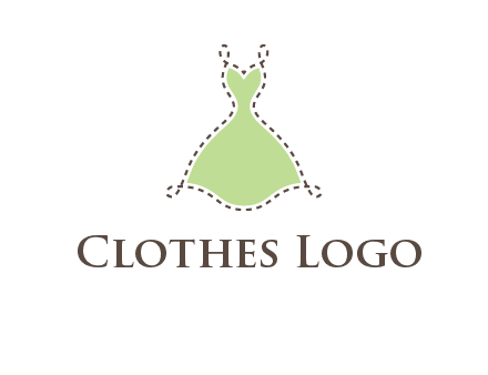 frock in a stitch outline logo