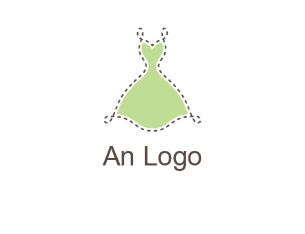 frock in a stitch outline logo