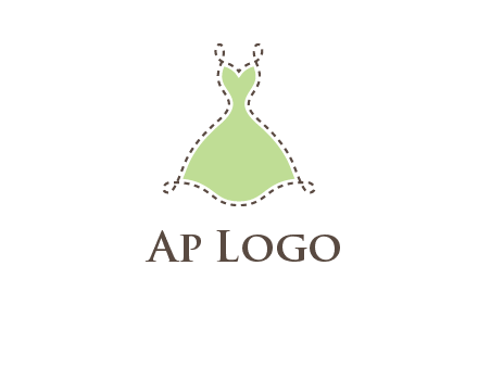 frock in a stitch outline logo