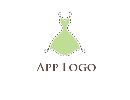 frock in a stitch outline logo