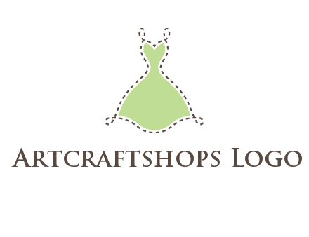frock in a stitch outline logo