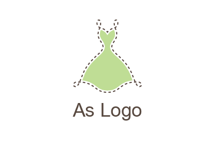 frock in a stitch outline logo