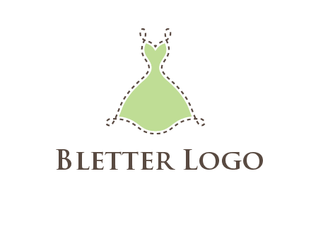 frock in a stitch outline logo
