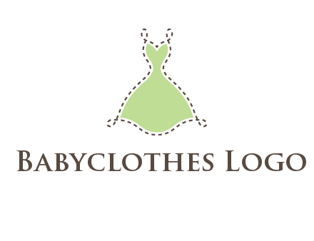 frock in a stitch outline logo