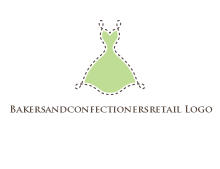 frock in a stitch outline logo