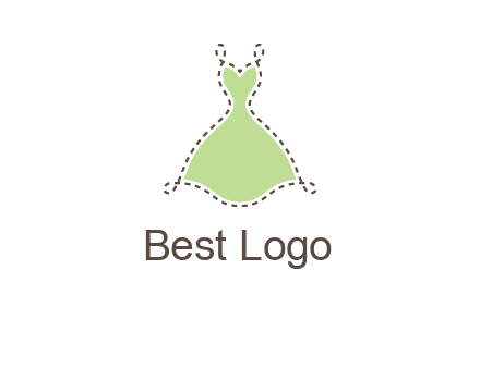 frock in a stitch outline logo