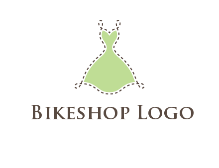 frock in a stitch outline logo