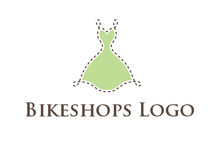 frock in a stitch outline logo