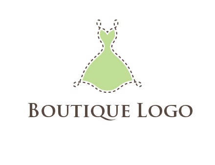 frock in a stitch outline logo