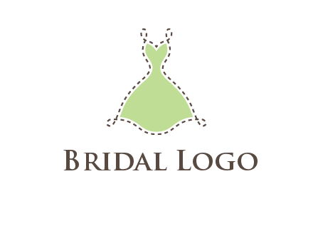 frock in a stitch outline logo