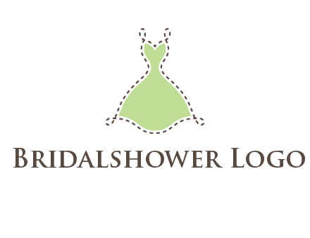 frock in a stitch outline logo