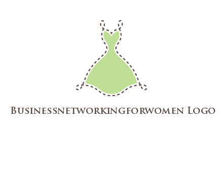 frock in a stitch outline logo