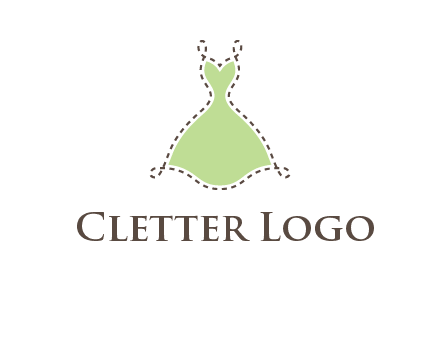frock in a stitch outline logo