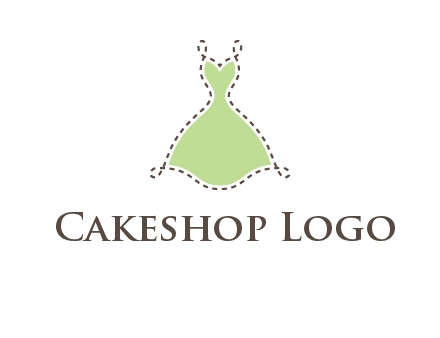 frock in a stitch outline logo