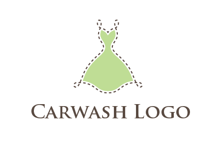 frock in a stitch outline logo