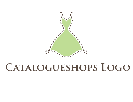 frock in a stitch outline logo