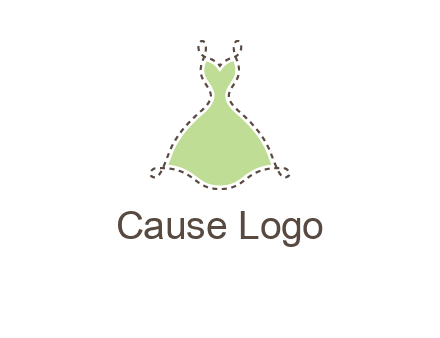 frock in a stitch outline logo